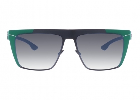 Очки Ic Berlin Bibhu 01 Amazon Green Sides Gun Metal Black To Grey