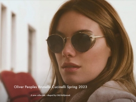 Oliver Peoples 1323S 5284/53 Cesarino-M с шорами на женском лице