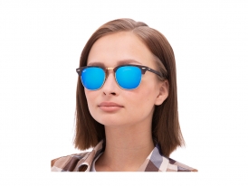 RB 3016 1145/17 Clubmaster  — Ray-Ban на женском лице