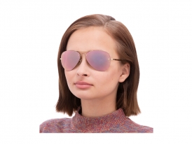 Ray-Ban 3449 Highstreet 001/2Y на женском лице