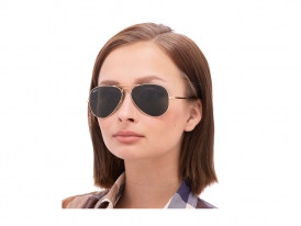 RB 3689 9147/31 Aviator Metal II — Ray-Ban на женском лице