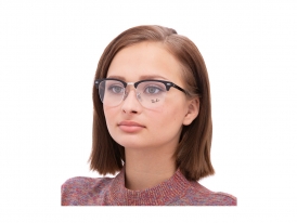 RX 3716VM 2861 Clubmaster Metal — Ray-Ban на женском лице