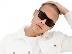 Retrosuperfuture W Black L2X на мужском лице