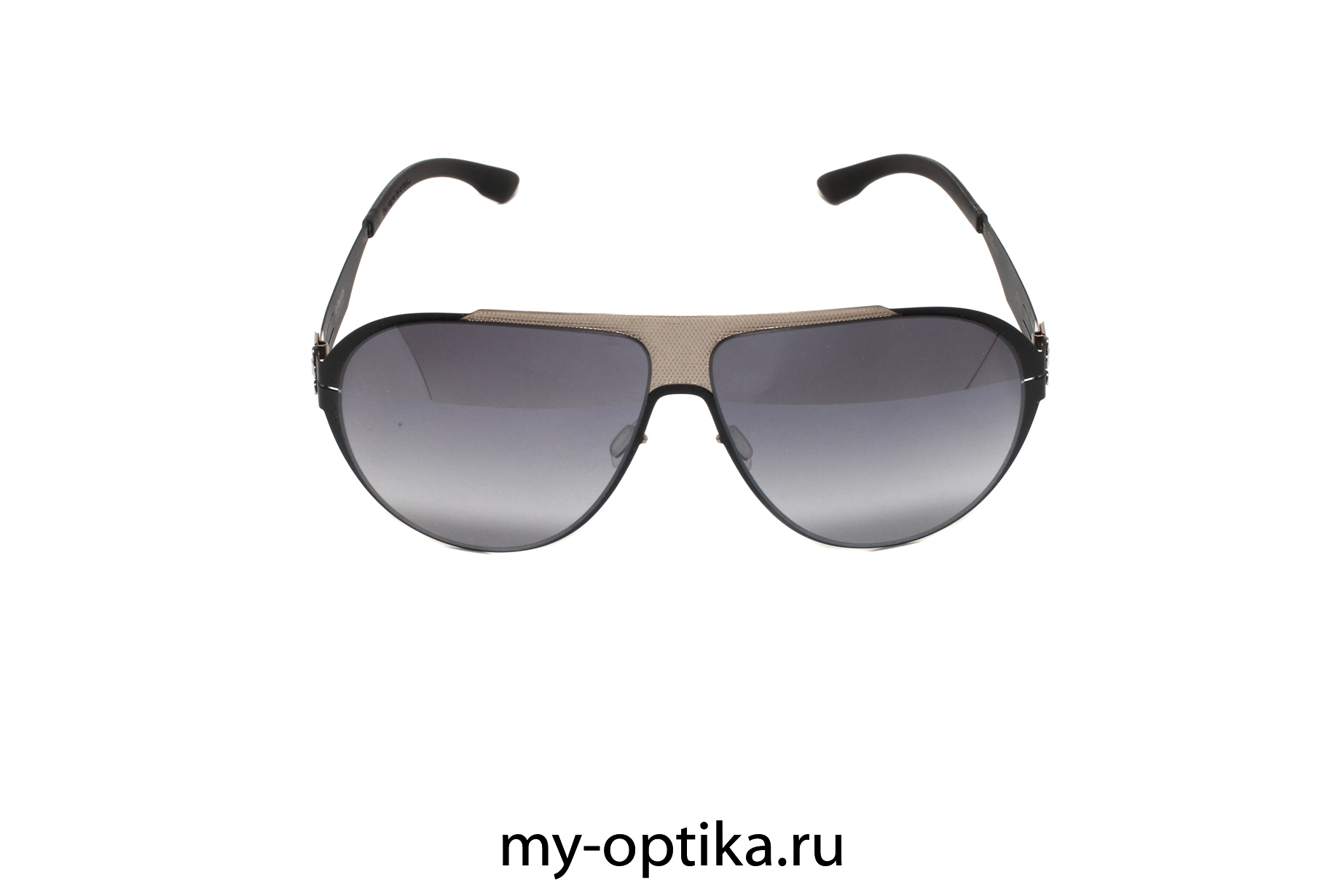 Очки Ic Berlin Carson Black Matt-Bronze Mesh Black to Grey