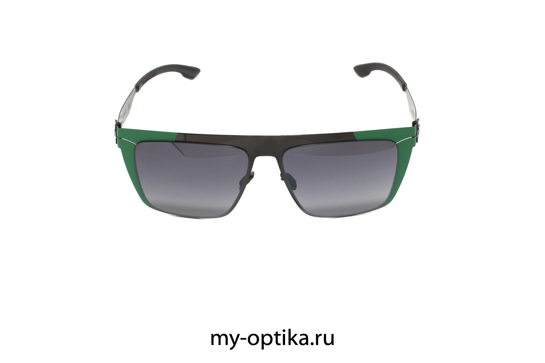 Очки Ic Berlin Bibhu 01 Amazon Green Sides Gun Metal Black To Grey