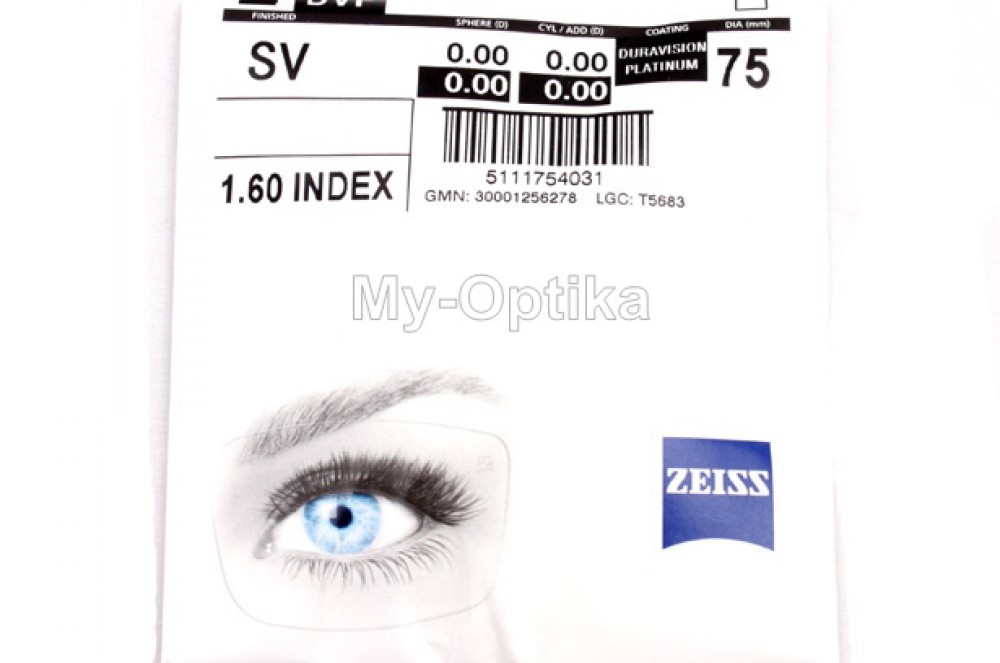 Линза Carl Zeiss SV 1.6 DuraVision Platinum UV