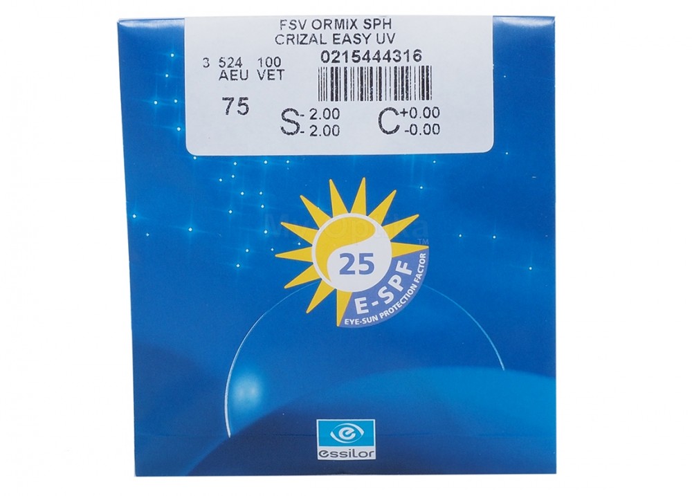 Линза Essilor 1.61 Ormix Crizal Easy UV