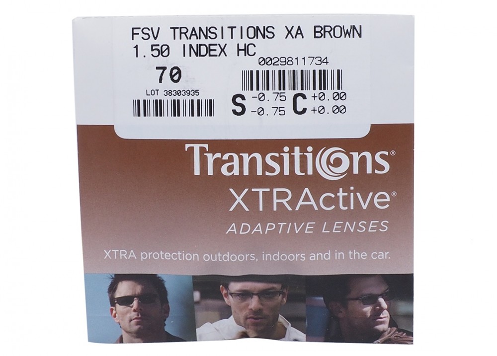 Линза Essilor Orma 1.5 Transitions XTRActive