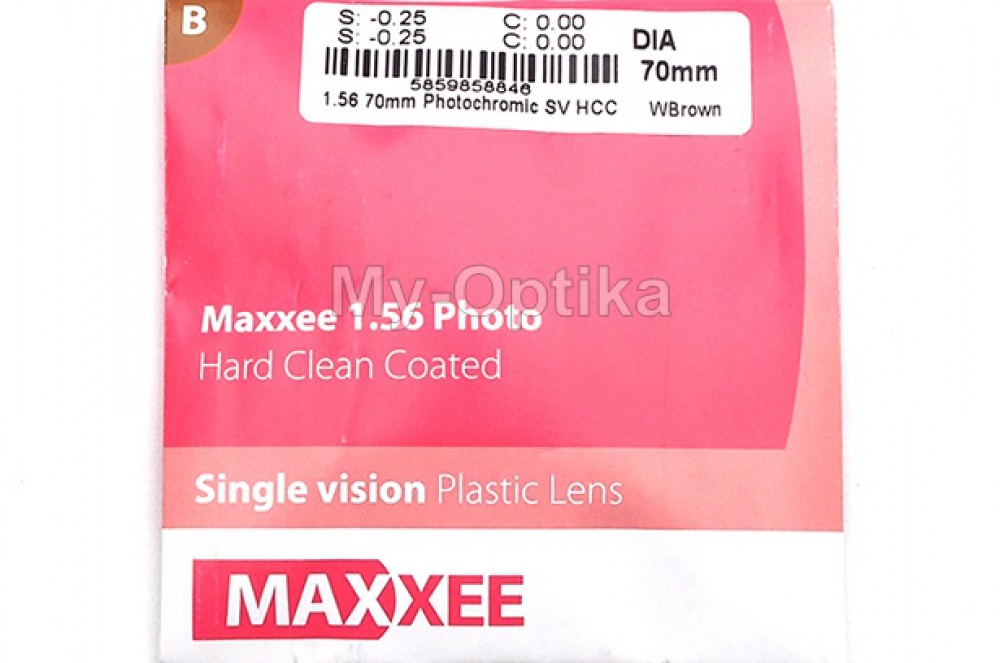 Линза Hoya Maxxee 1.56 Photo Brown Gray HCC