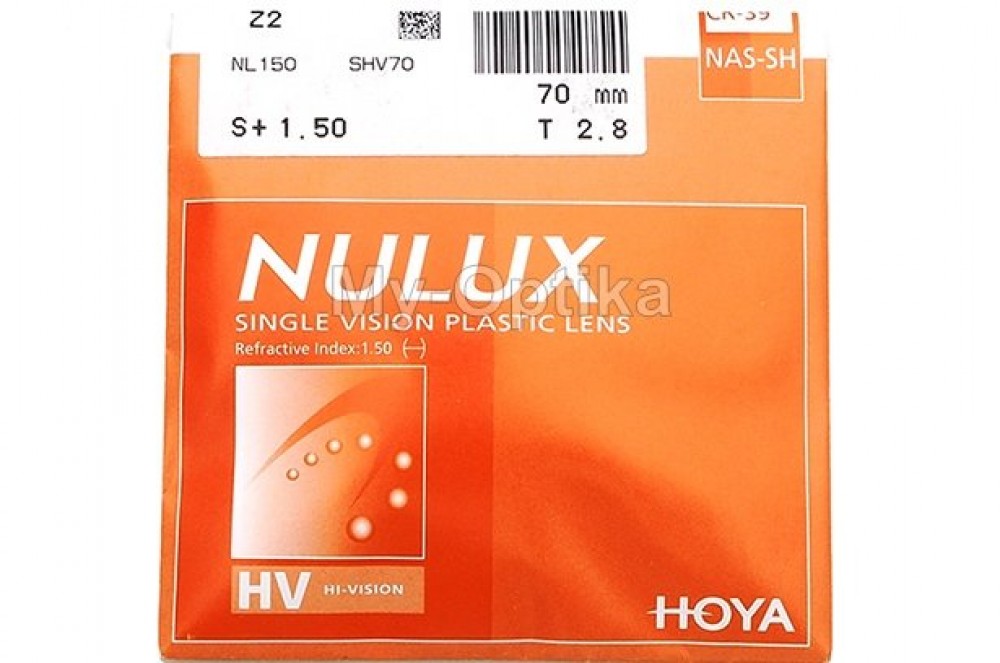 Линза Hoya 1.5 Nulux HVA AS