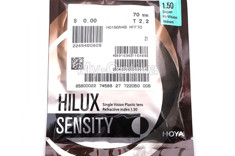 Линза Hoya Hilux 1.5 Sensity 2 Brown HVLL UV Control