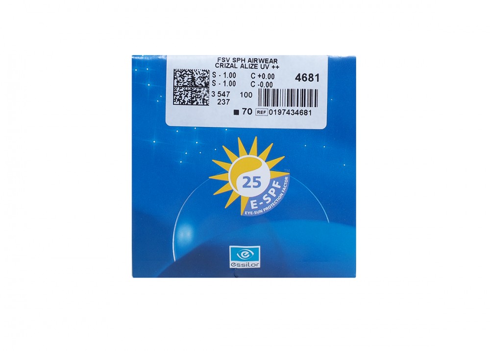 Линза Essilor Airwear 1.59 Crizal Alize+UV